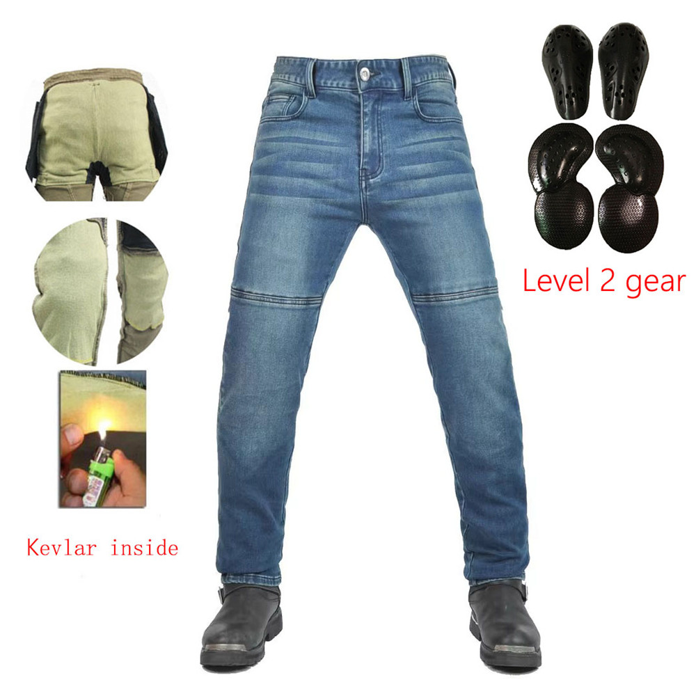 Motorcycle Gear Pants - Motorcycle Riding Jeans Pants Soft elastic