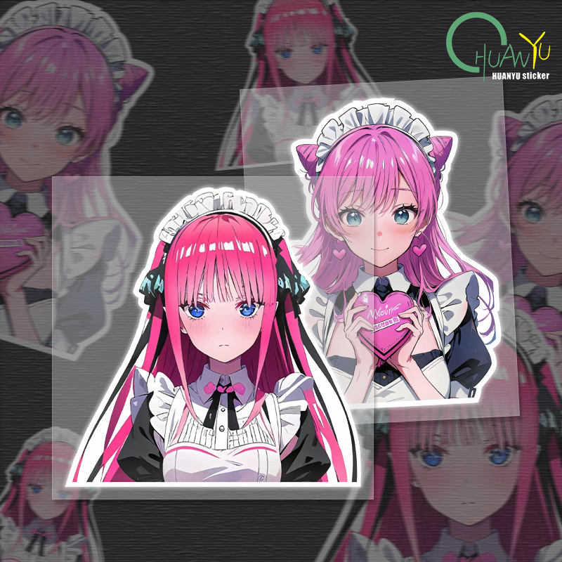 Motorcycle Gear Equipment - JDM Cute Girl Anime Car Sticker