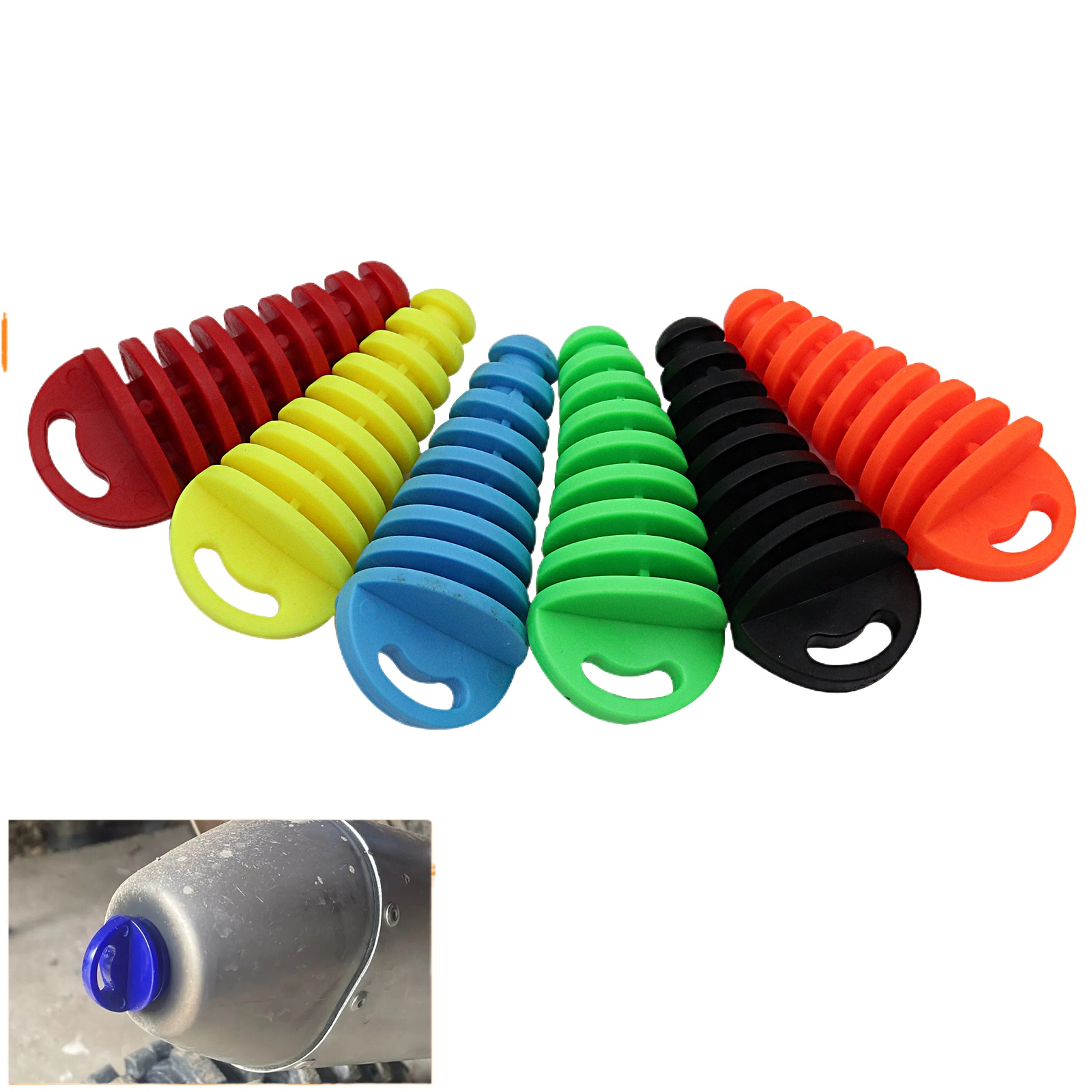 Motorcycle Gear Airbag - Motorcycle PVC Exhaust Plug Waterproof Modification