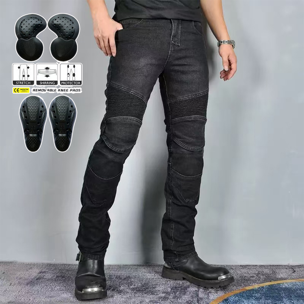 Motorcycle Gear Pants - New Motocross Black Gray Pants Men