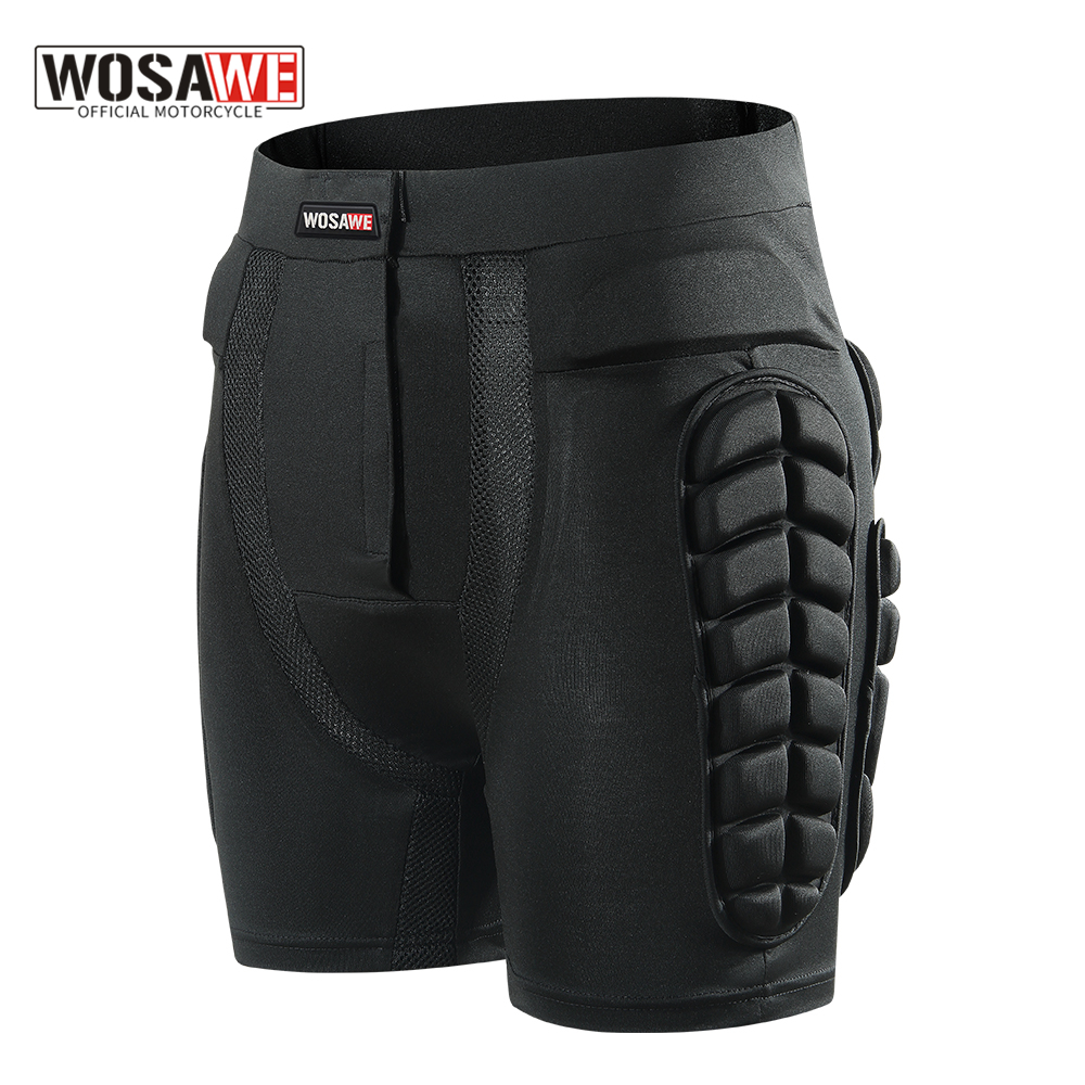 Motorcycle Gear Pants - WOSAWE Motocross Shorts Skating Hip Pad