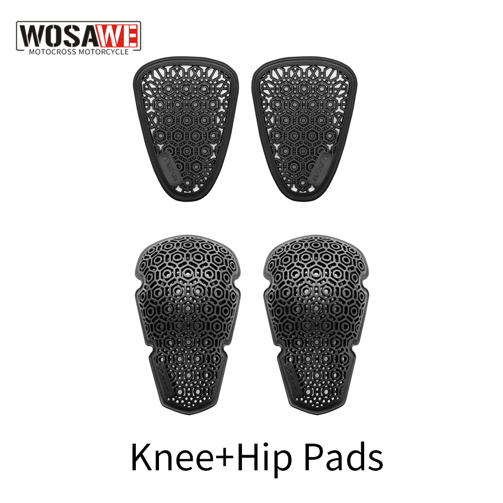 Motorcycle Gear Pants - WOSAWE CE Moto Knee Pads Crotch