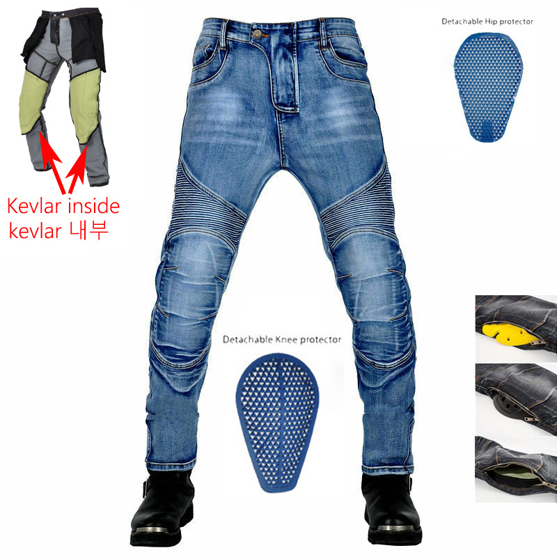 Motorcycle Gear Pants - Men Motorcycle Pants Larger Area Aramid