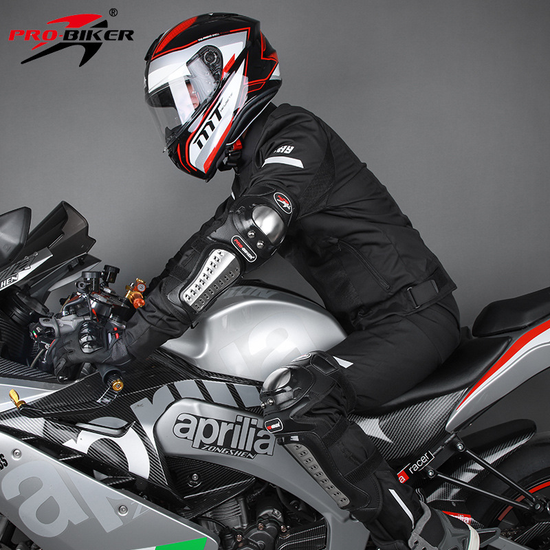 Motorcycle Gear For Woman - Motorcycle Stainless Steel Knee & Elbow