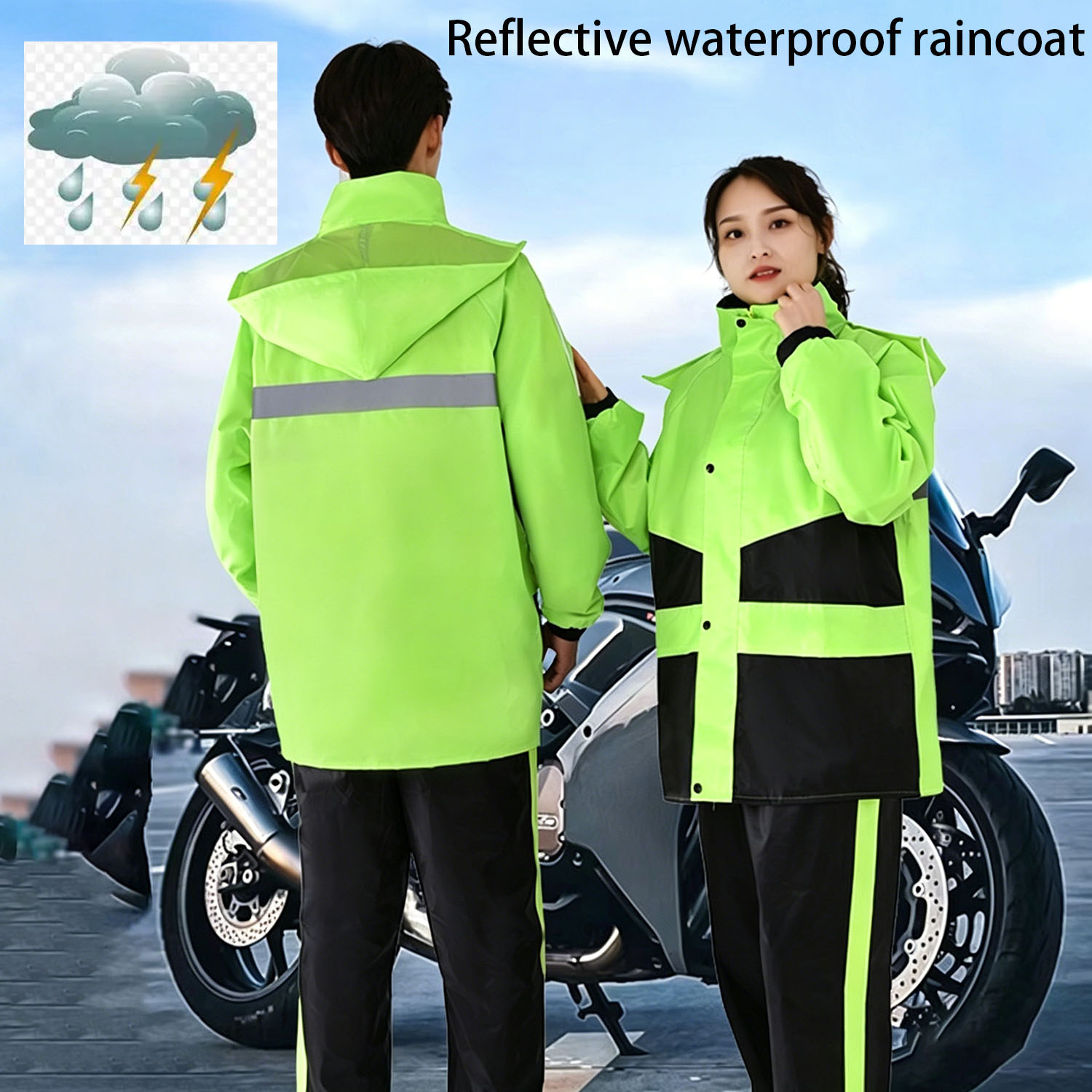 Motorcycle Raincoat Suits Men  - Motorcycle Gear For Woman review and price