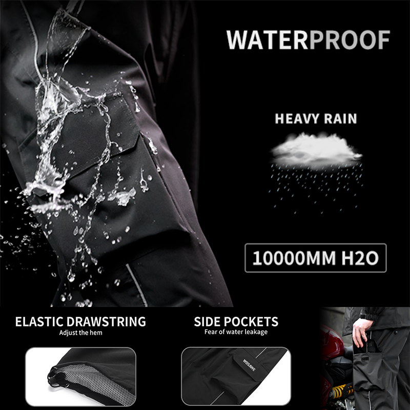 WOSAWE Motorcycle Rain Pants R - Motorcycle Gear Pants review and price