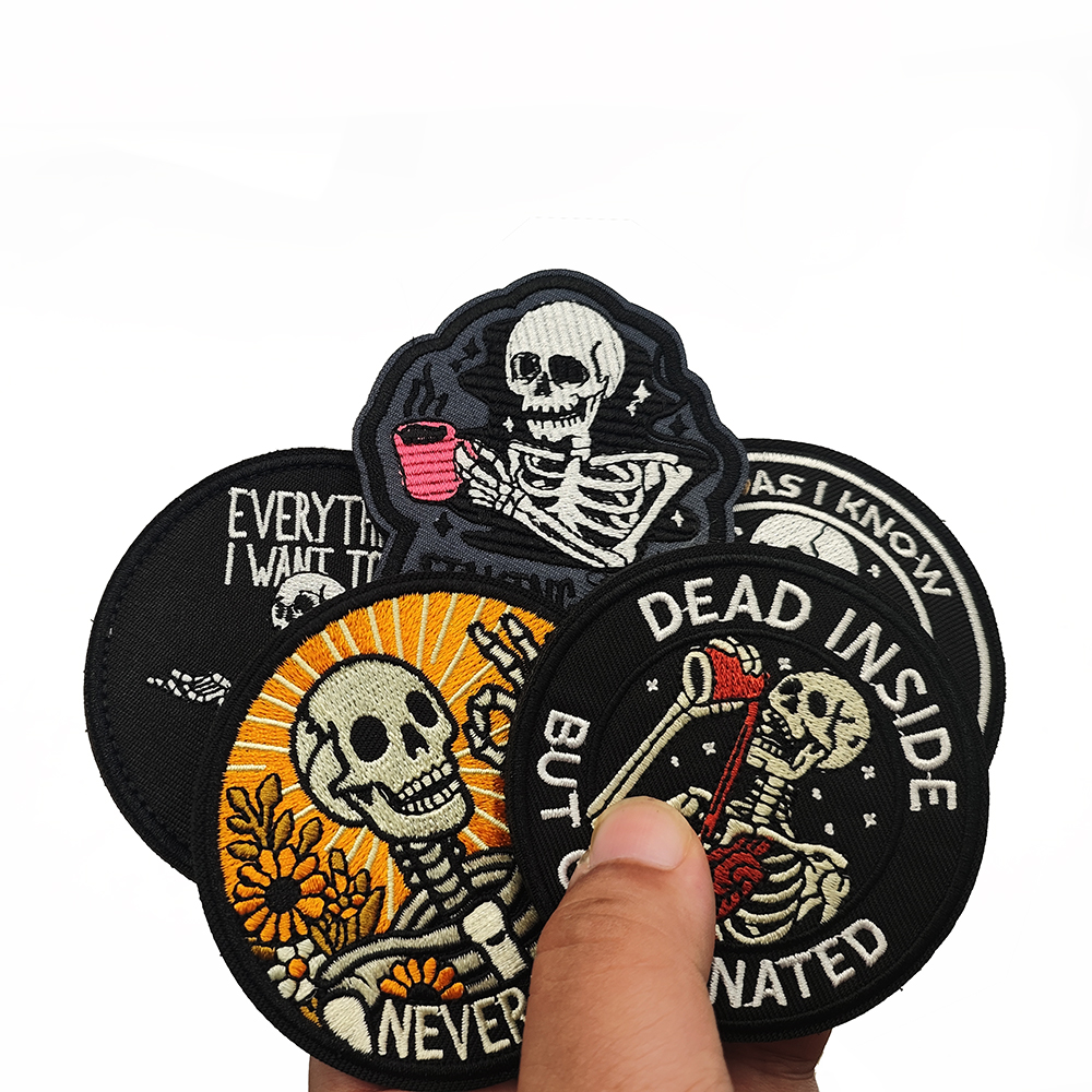Humorous Skeleton Embroidered  - Motorcycle Gear Quotes review and price
