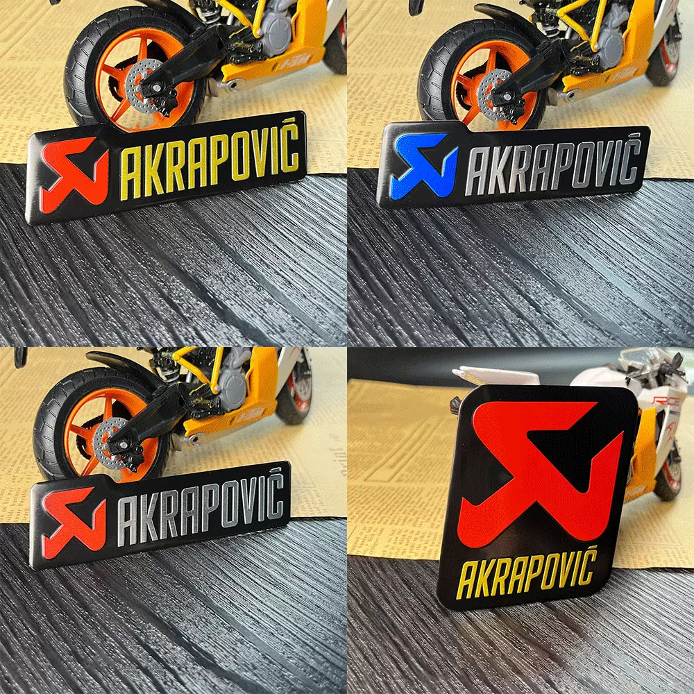 Motorcycle Exhaust Decals, 3D  - Motorcycle Gear Equipment review and price