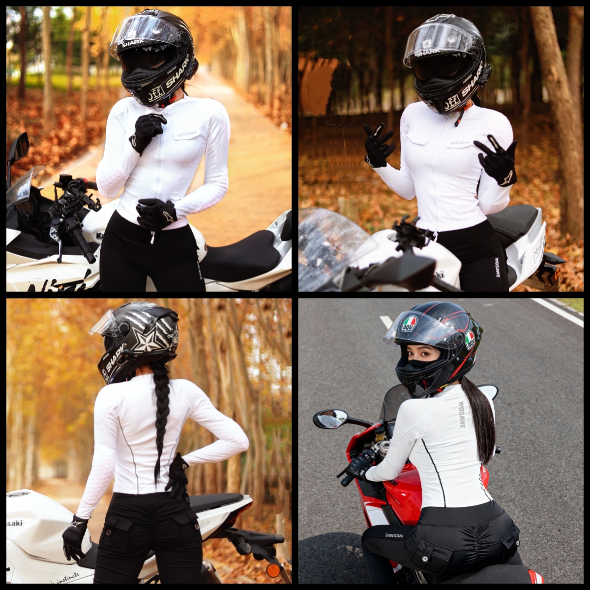 WOSAWE Women Motorcycle Jacket - Motorcycle Gear Jacket And Pants review and price